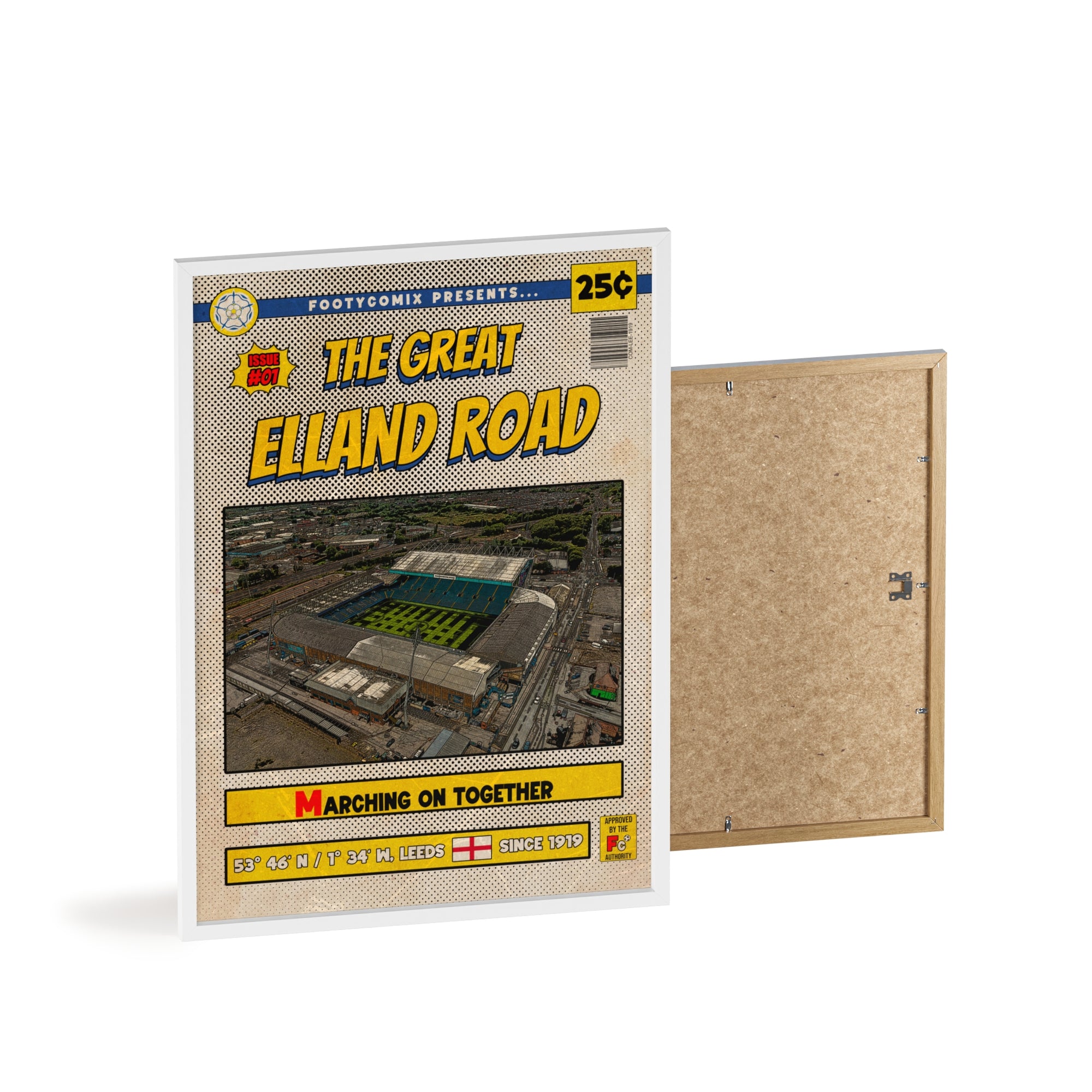 Elland Road Comic Poster