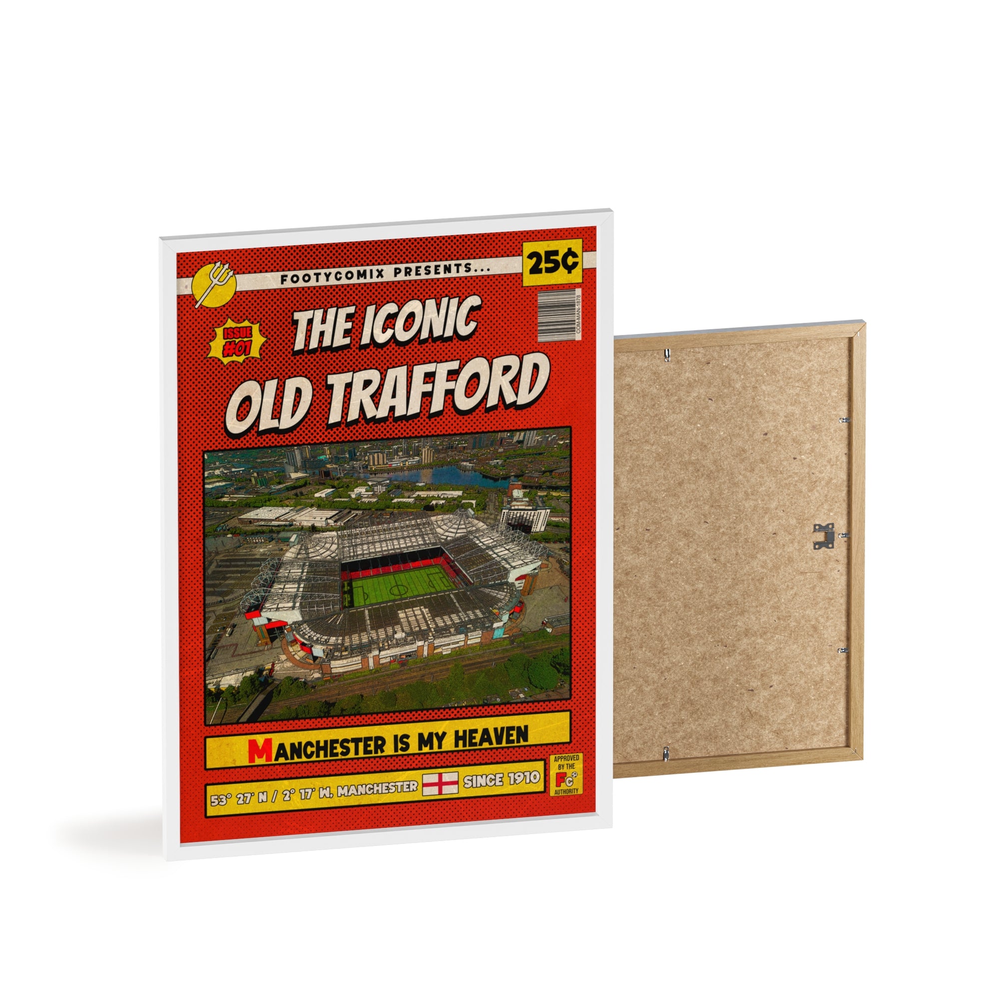 Old Trafford Comic Poster