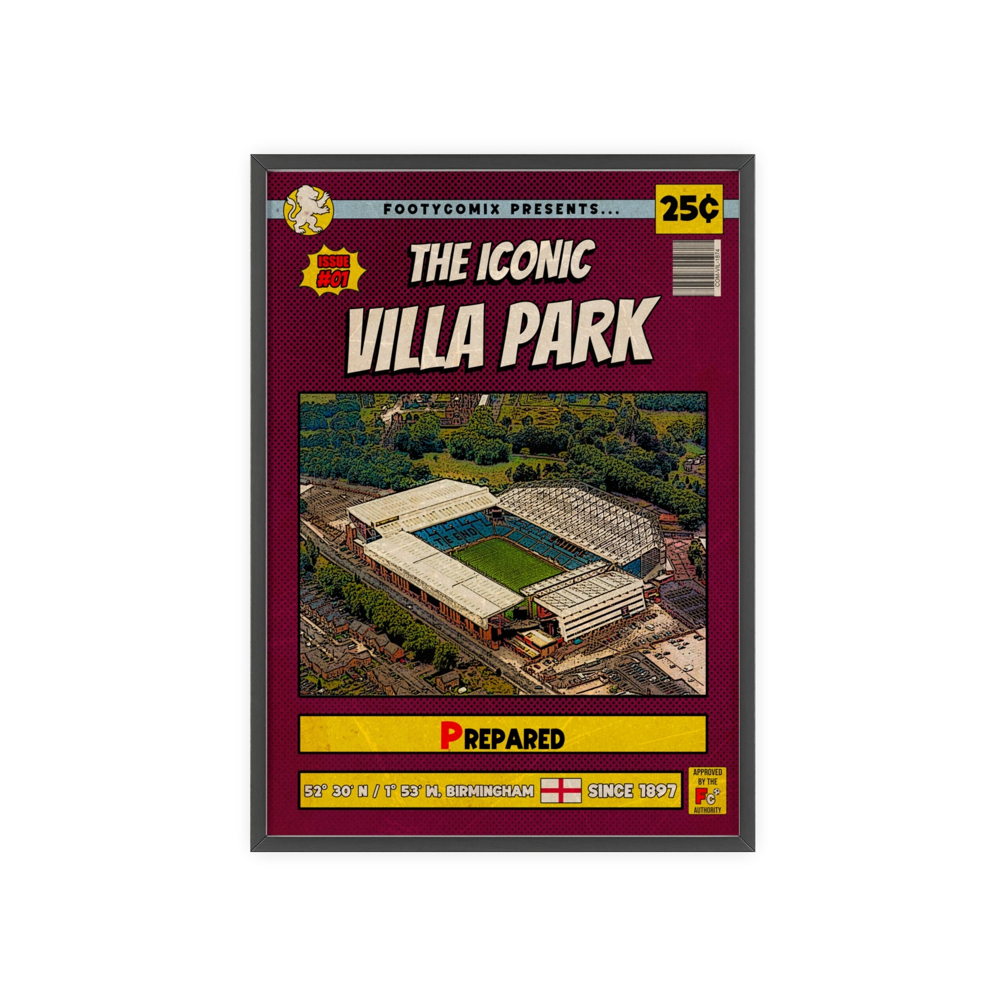 Villa Park Comic Poster