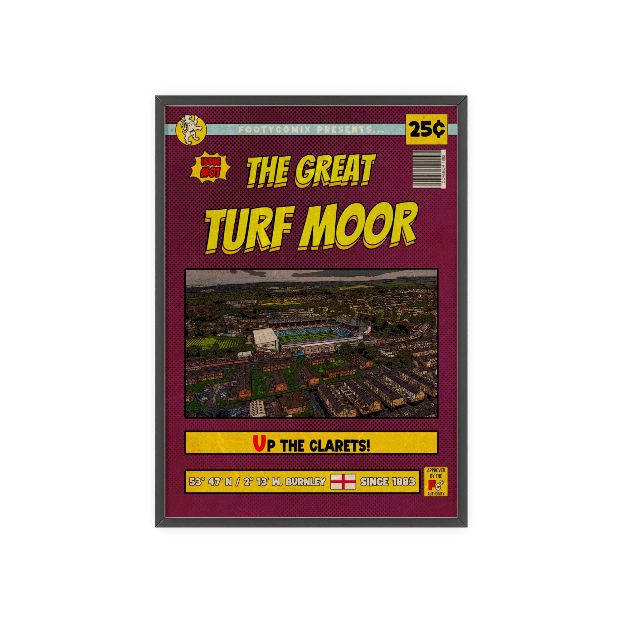 Turf Moor Comic Poster