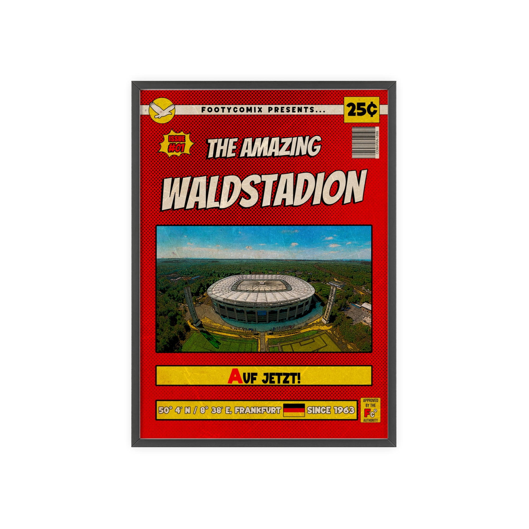 Waldstadion Comic Poster