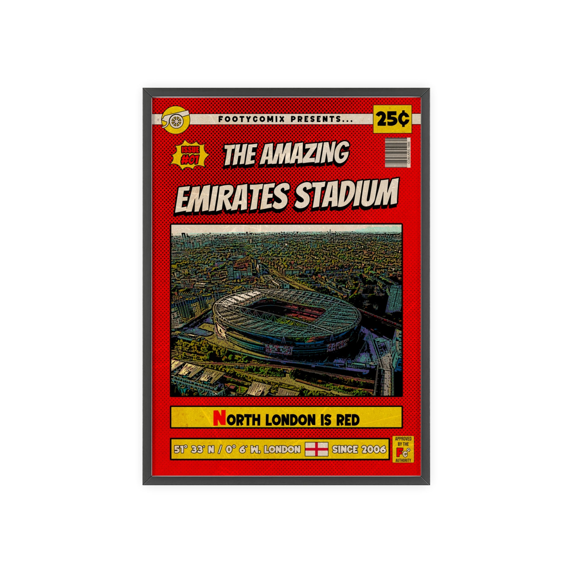 Emirates Stadium Comic Poster