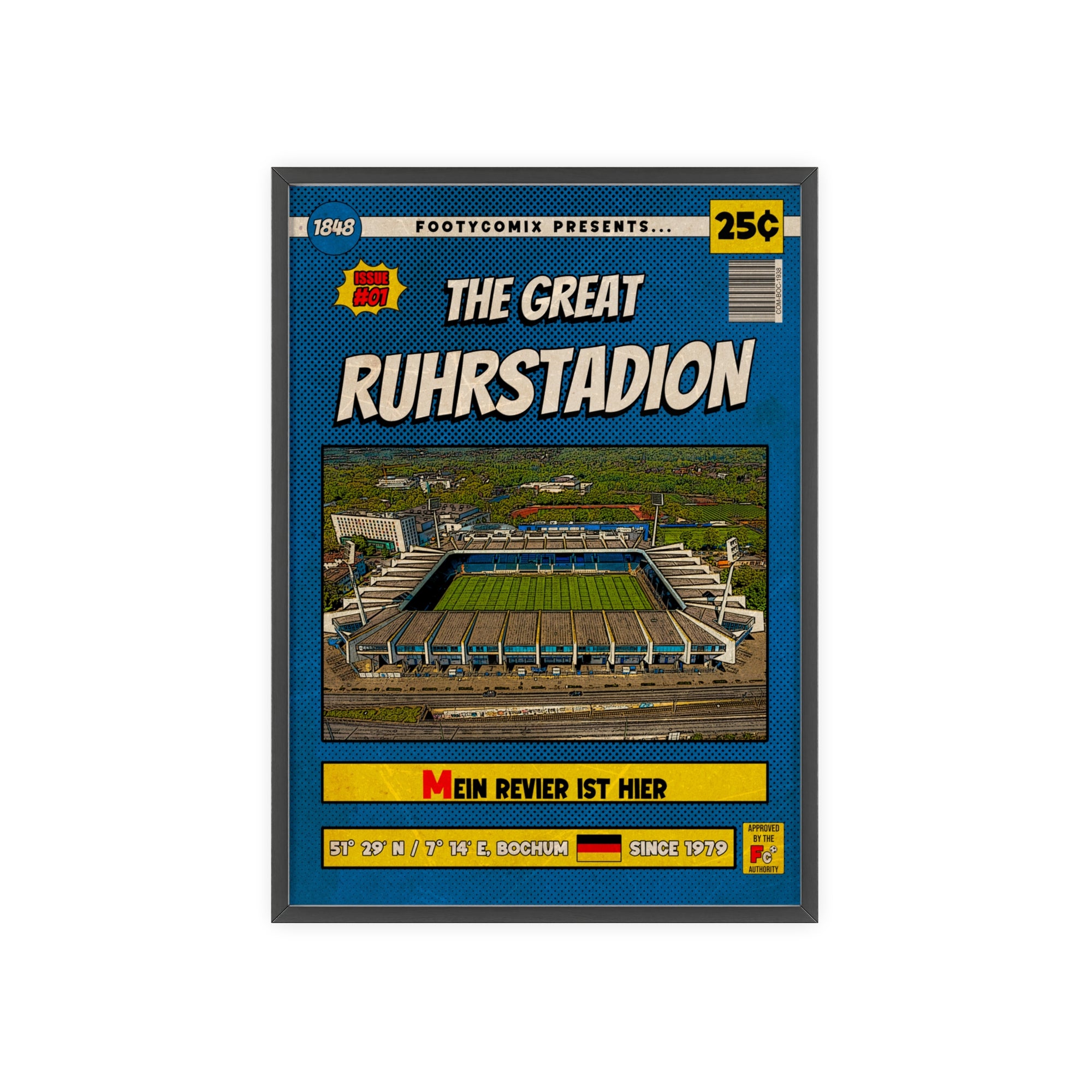 Ruhrstadion Comic Poster
