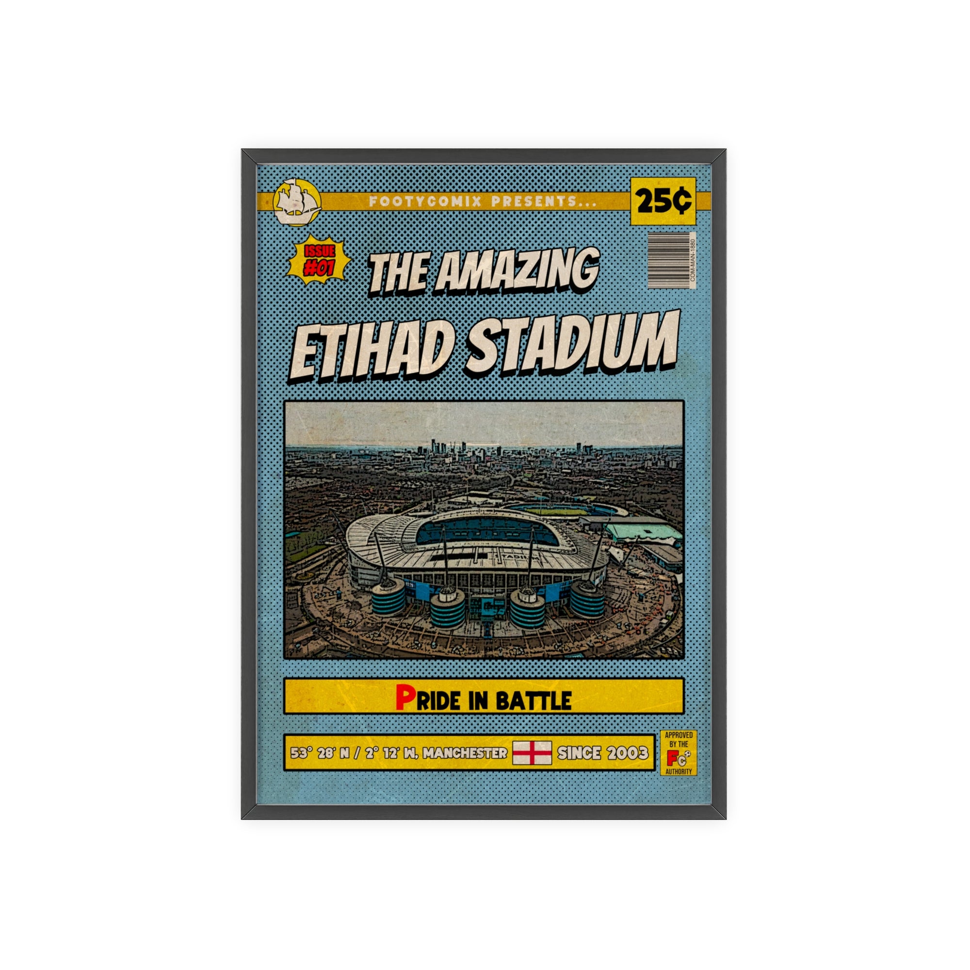 Etihad Stadium Comic Poster