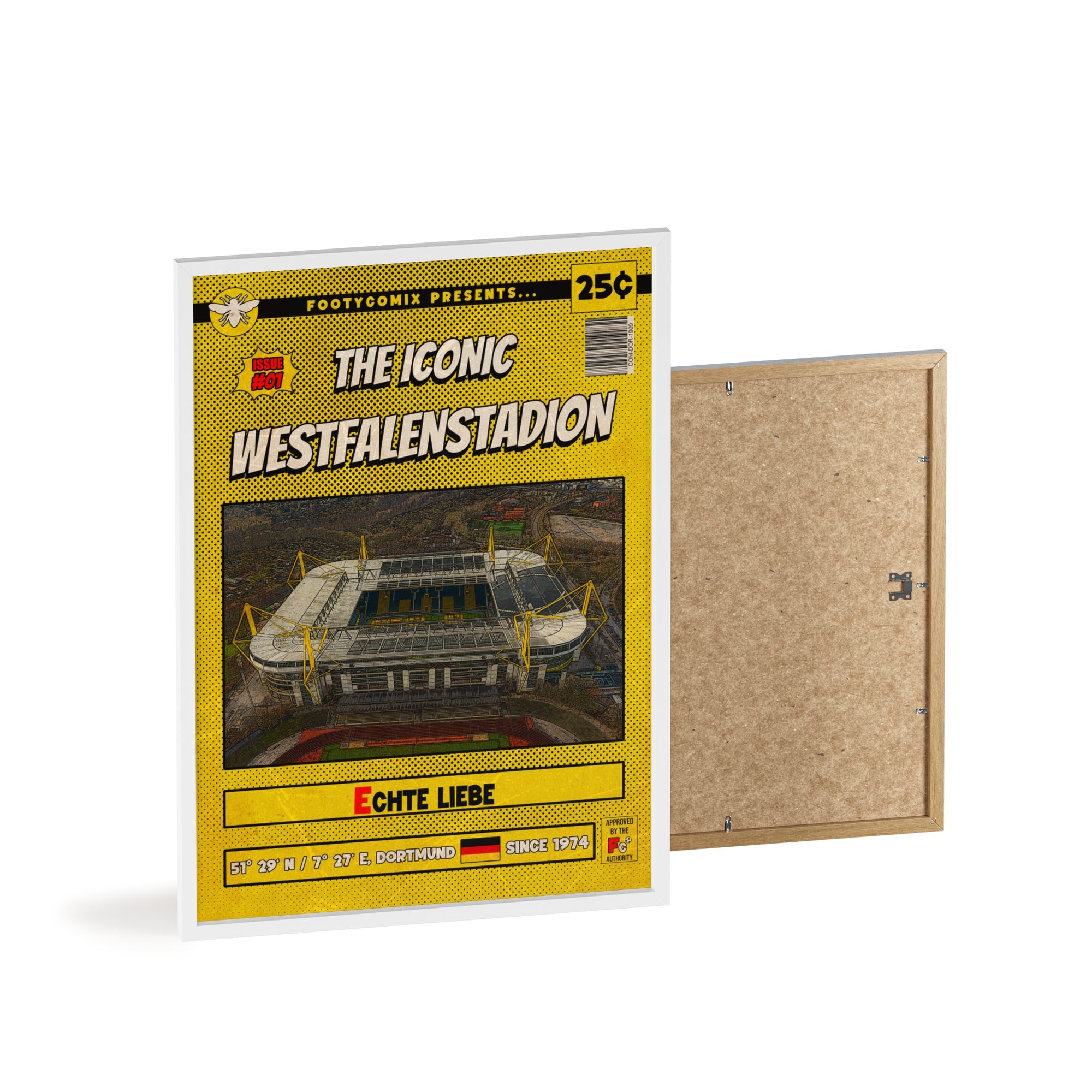 Westfalenstadion Comic Poster