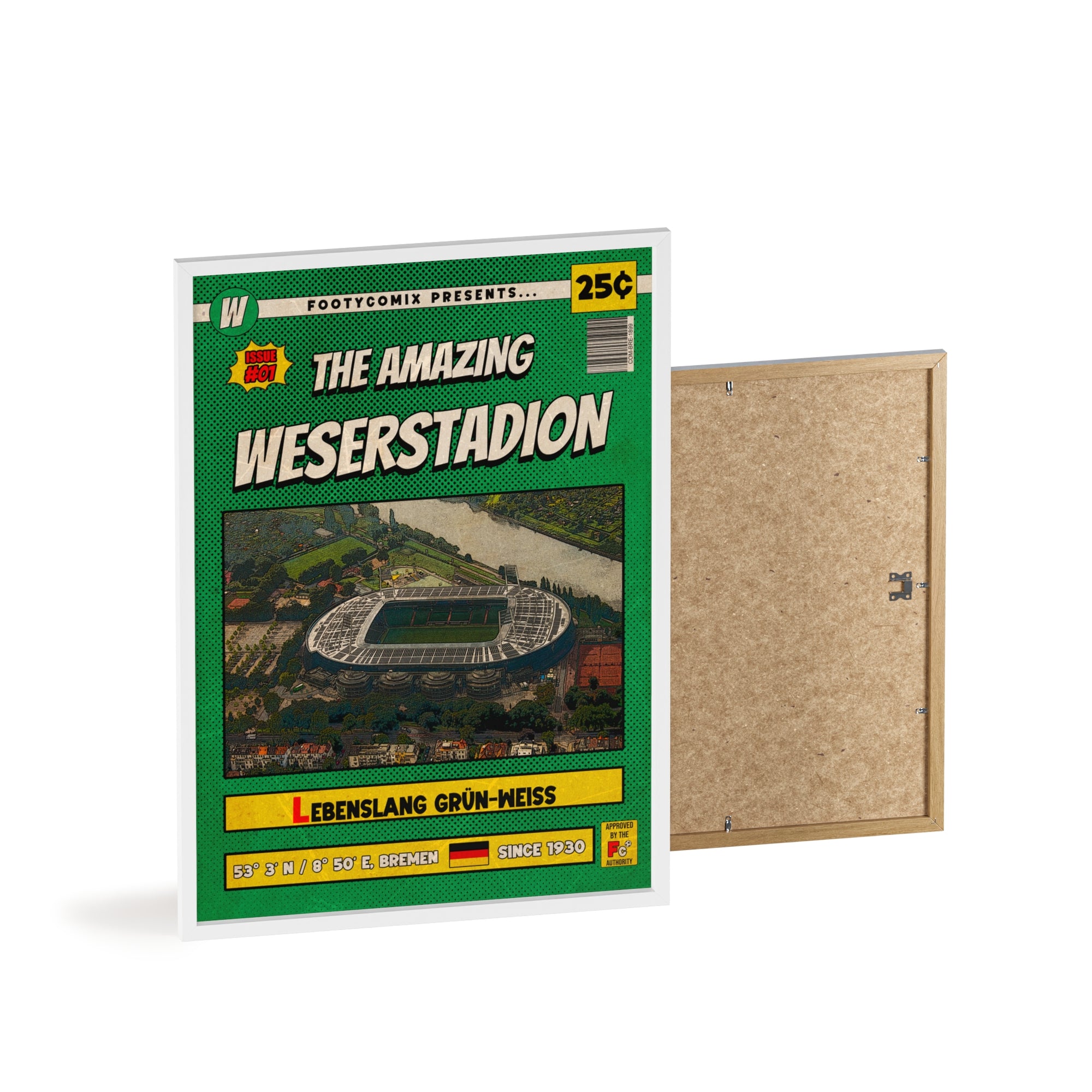 Weserstadion Comic Poster