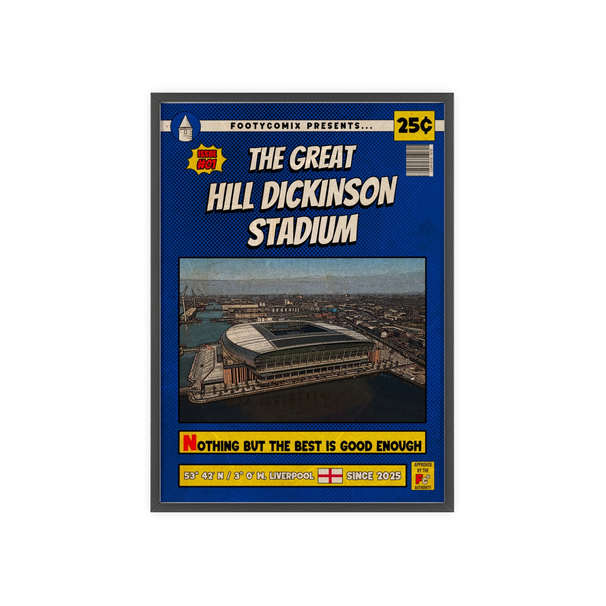 Hill Dickinson Stadium Comic Poster