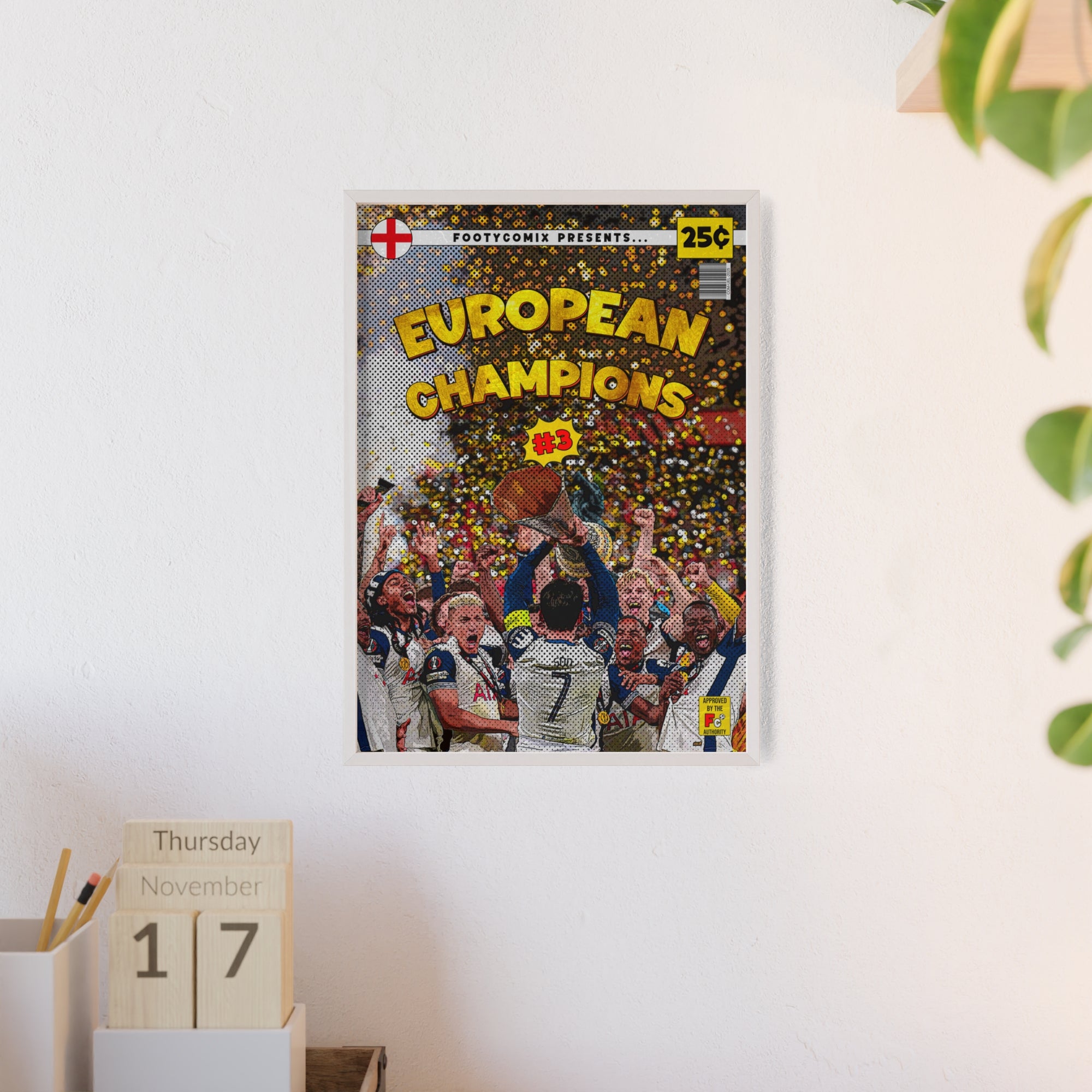 European Champions 2025 Comic Poster