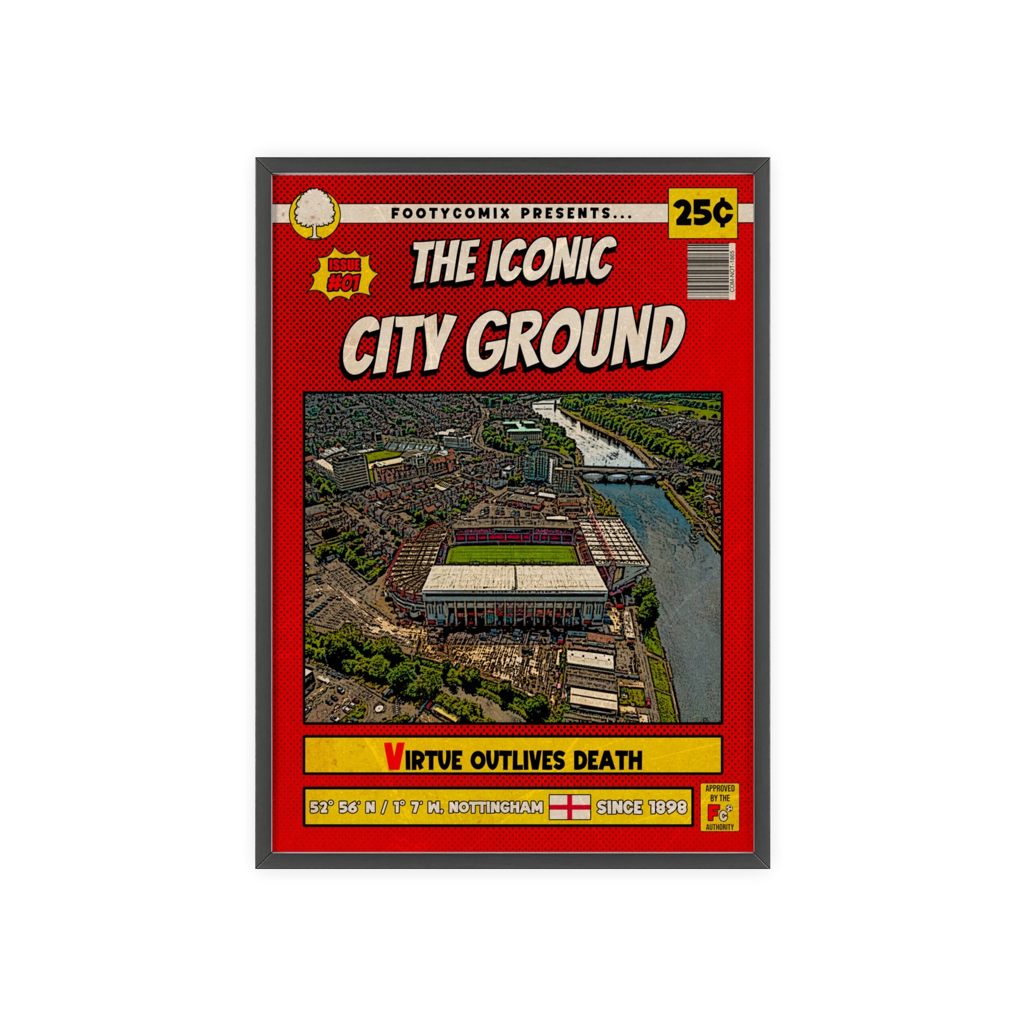 The City Ground Comic Poster