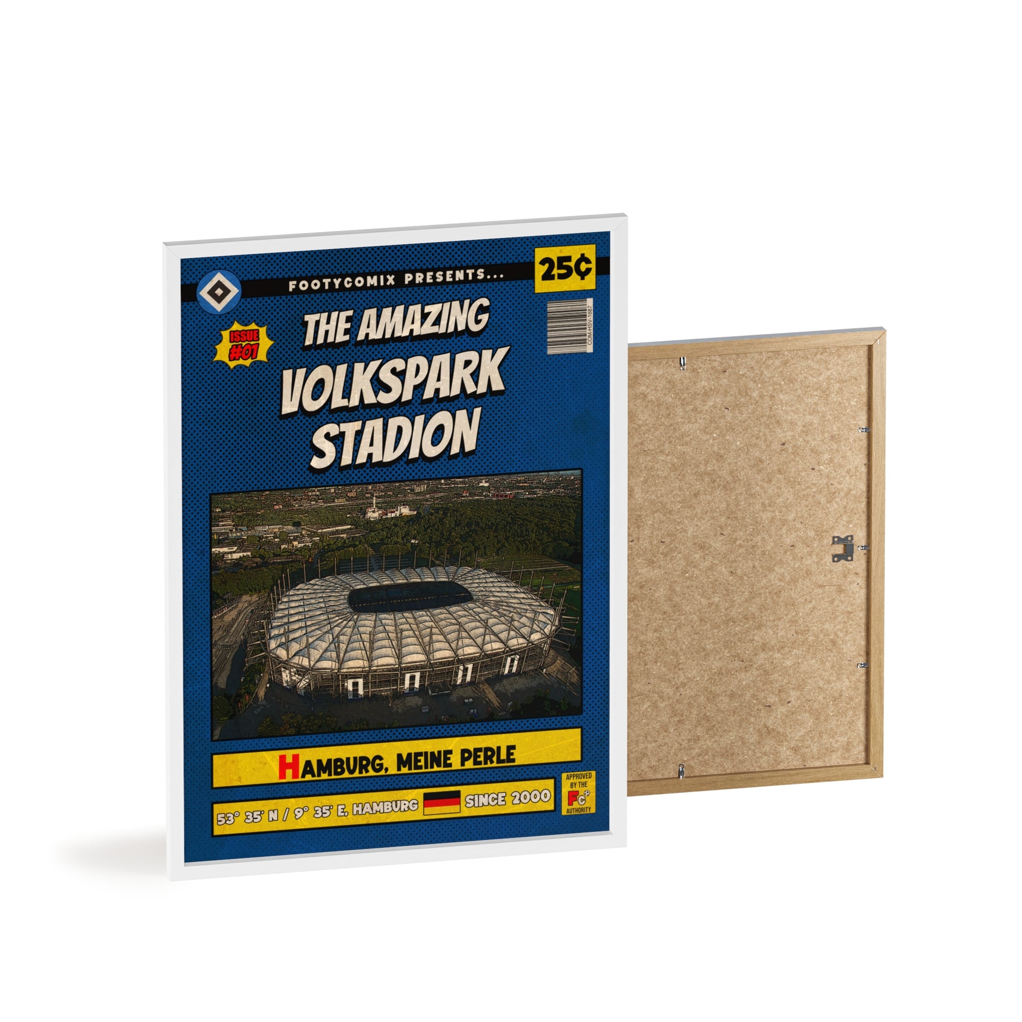 Volksparkstadion Comic Poster