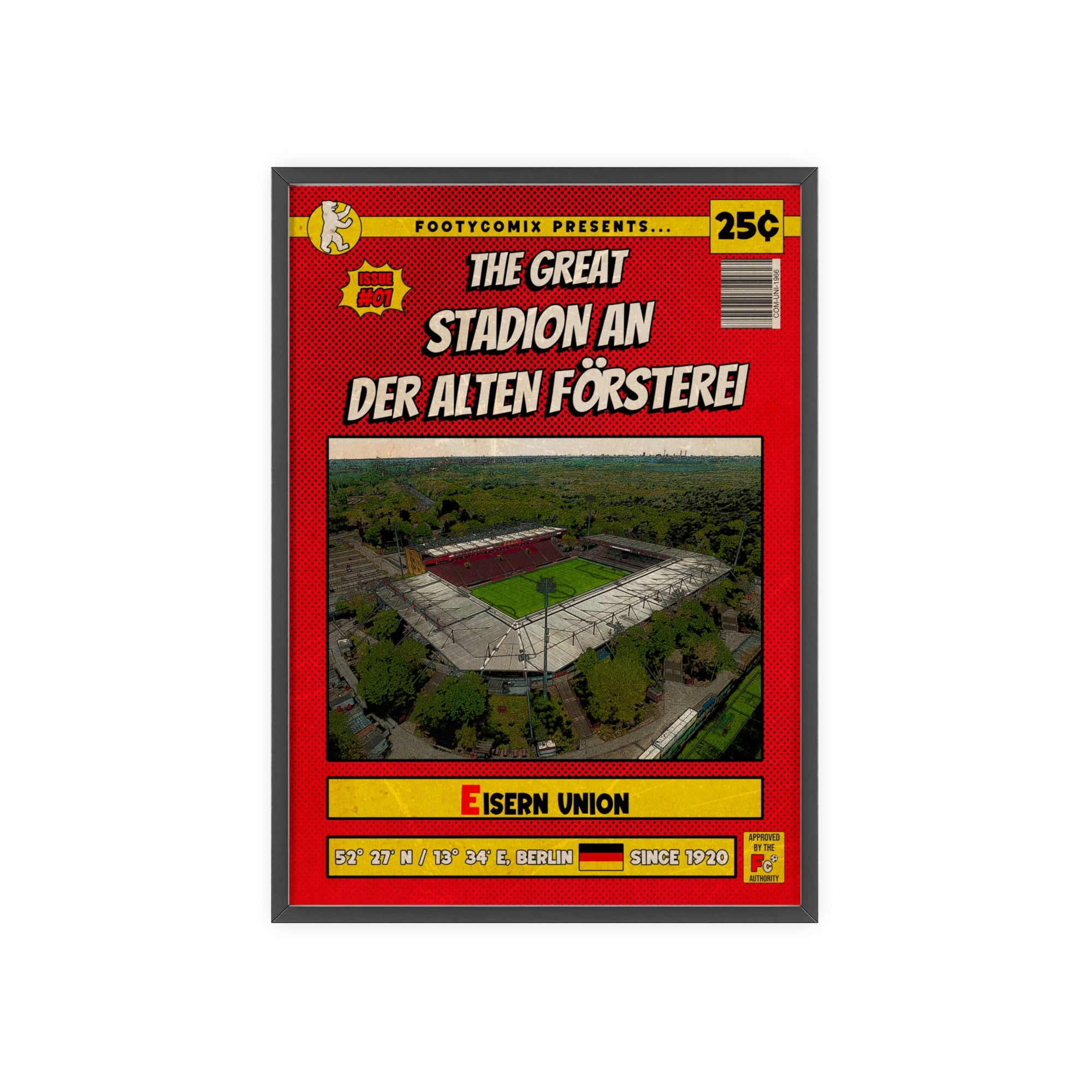 Stadion An der Alten Försterei Comic Poster
