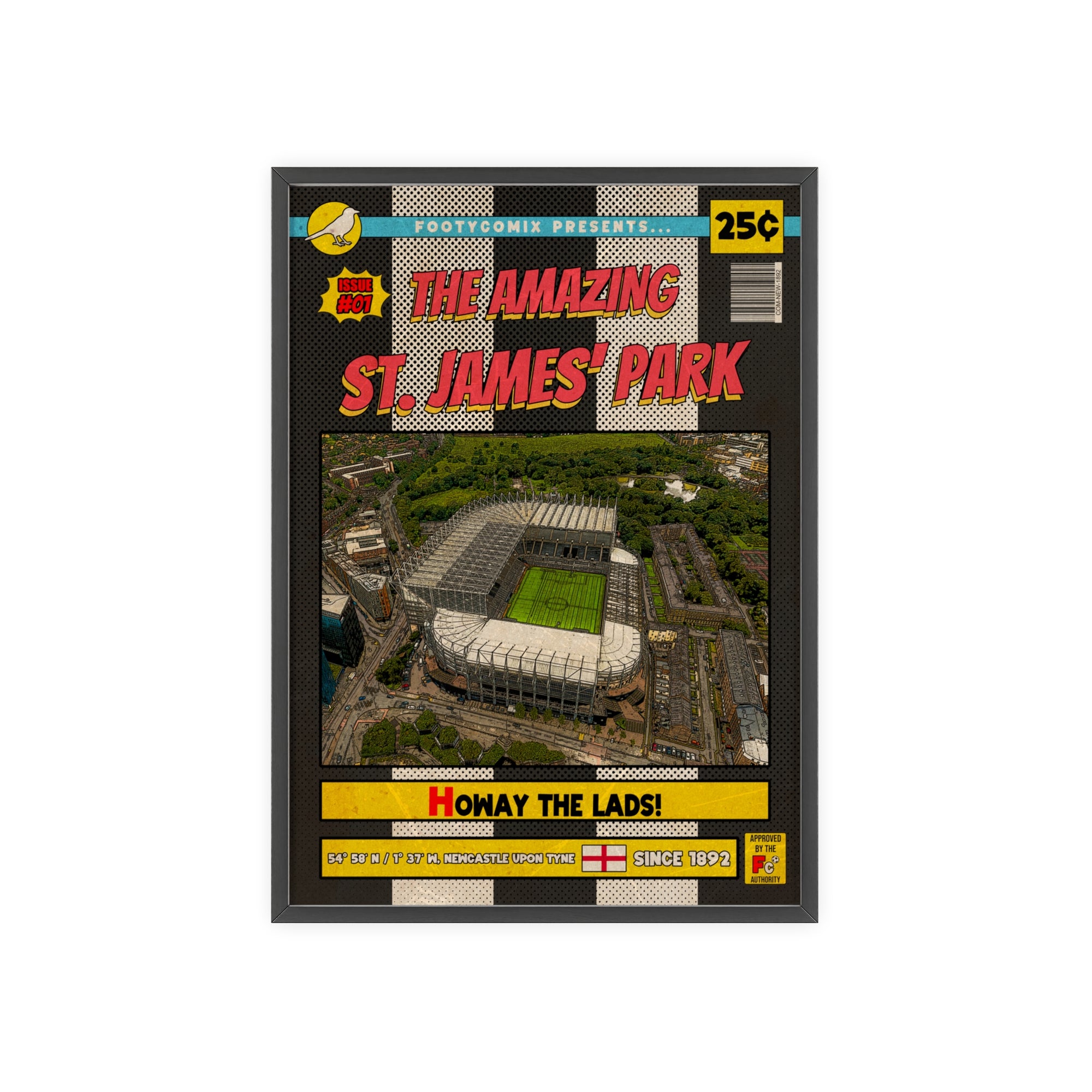 St. James' Park Comic Poster